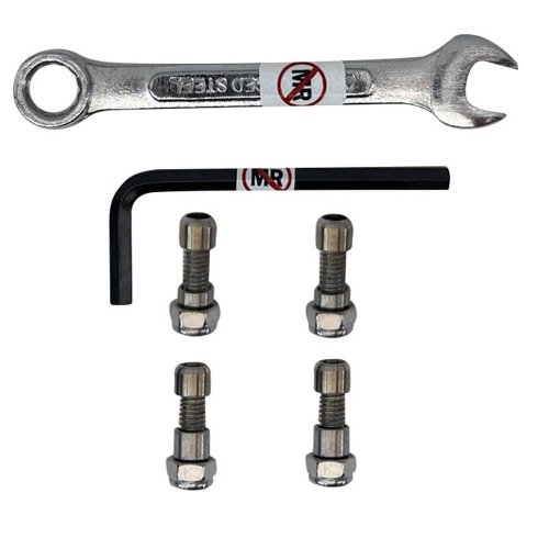 MRI Replacement pins for the stainless wheelchair front rigging