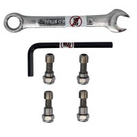 MRI Replacement pins for the stainless wheelchair front rigging