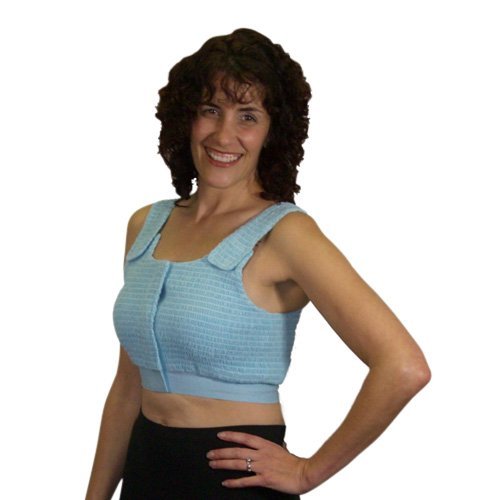 MRI Non-Magnetic Compression Bras - Light Blue