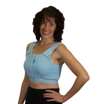 MRI Non-Magnetic Compression Bras - Light Blue