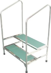 MRI Non-Magnetic Double Bariatric Step Stool with 41" Handrails