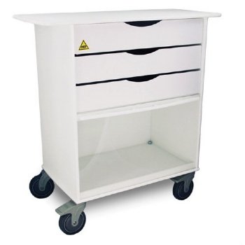 MRI Non-Magnetic Extra Wide Lab Cart