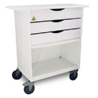 MRI Non-Magnetic Extra Wide Lab Cart