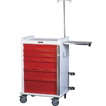 MRI Non-Magnetic Keyed Lock Carts with Emergency Package