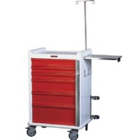 MRI Non-Magnetic Keyed Lock Carts with Emergency Package