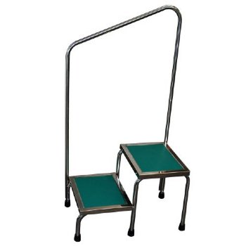 MRI Non-Magnetic Narrow Double Step Stool with Handle