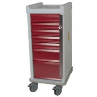 MRI Non-Magnetic Narrow Emergency Breakaway Lock Cart