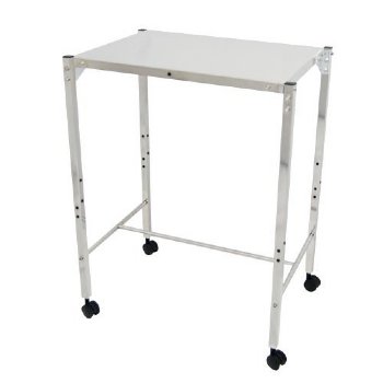 MRI Non-Magnetic Utility Table with Top Shelf, 18" x 24"