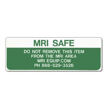 MRI Non-Magnetic Warning Stickers "Do Not Remove from MRI Area"