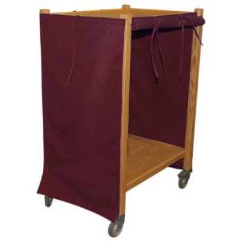 MRI Non-Magnetic Oak Coil Cart, 2'D x 4'H x 2'L, 3 Shelves