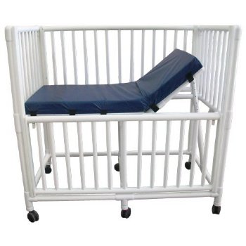 MRI Non-Magnetic PVC Crib, White