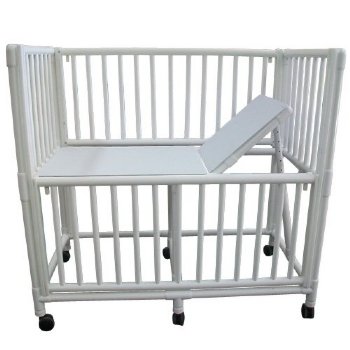 MRI Non-Magnetic PVC Crib, White