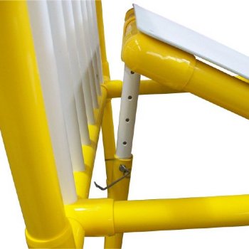 MRI Non-Magnetic PVC Crib, Yellow and White