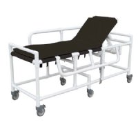 MRI Non-Magnetic PVC Gurney with 3 Position Elevating Headrest, Standard 2" Vinyl Foam Pad Cushion