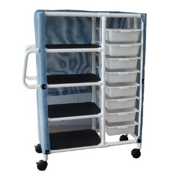 MRI PVC  Specialty Cart w/4 Shelves