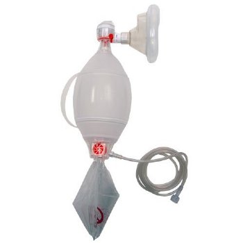 MRI Non-Magnetic Resuscitator Adult Bag with Adult Mask, Case of 12