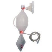 MRI Non-Magnetic Resuscitator Adult Bag with Adult Mask, Case of 6