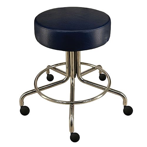 Non-Magnetic MRI Adjustable Stool, 16" to 22" with 2" Dual Wheel Casters