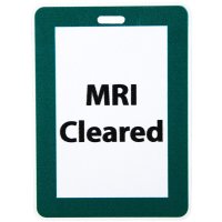 MRI Non-Magnetic Unrippable Vinyl Badge, Case of 25