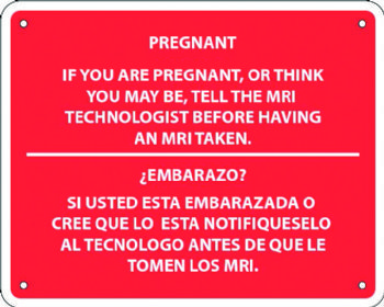 MRI Warning Sign-English and Spanish Translation