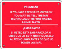 MRI Warning Sign-English and Spanish Translation