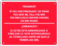 MRI Warning Sign-English and Spanish Translation