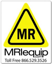MRI Non-Magnetic MRI Conditional Stickers 1 1/2" x 2"