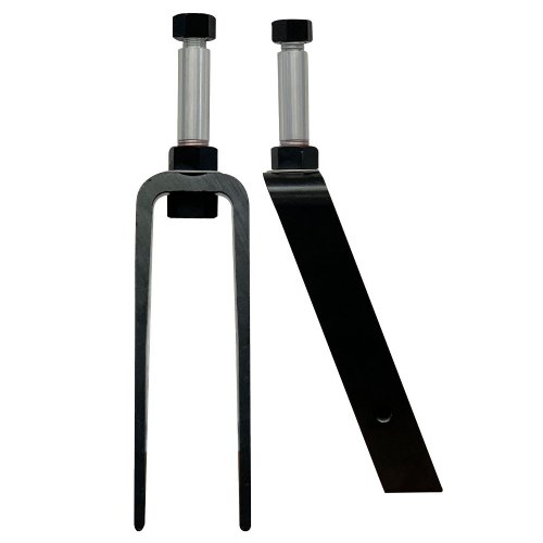 MRI Non-Ferromagnetic Front Fork with Nut, for 24" Wide Aluminum Wheelchairs