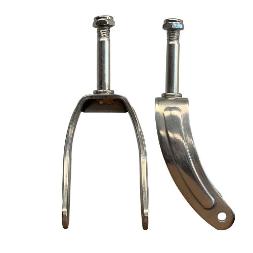 MRI Non-Magnetic Front Fork with Nut, for Standard and HD Wheelchairs