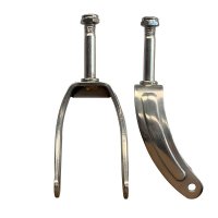 MRI Non-Magnetic Front Fork with Nut, for Standard and HD Wheelchairs