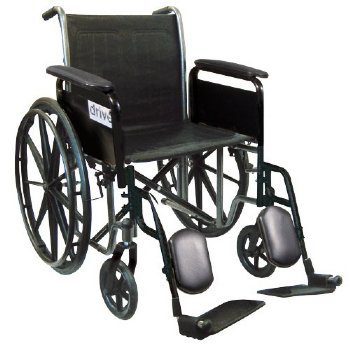 18" Wide, Fixed Arm Wheelchair