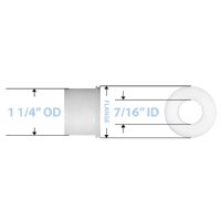 MRI Wheelchair Plastic Rear Wheel Bearing for 18" and 20" Stainless Steel Chairs 7/16" ID x 1-1/4" OD