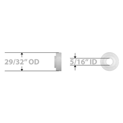 MRI Non-Magnetic Plastic Bearing for 8" Wheel