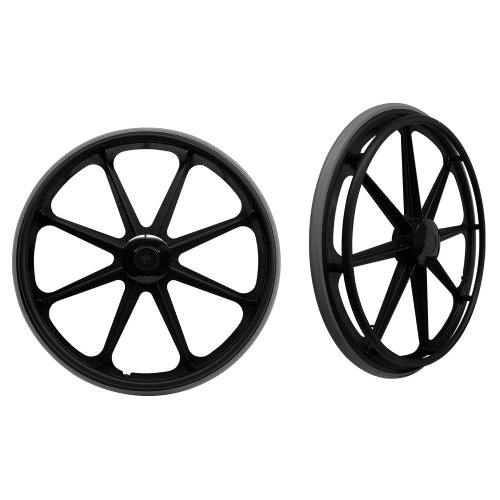 MRI Non-Ferromagnetic 24" Rear Wheel complete, fits 22" and 24" Aluminum Wheelchairs