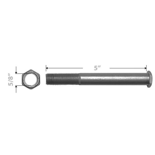 Non-Magnetic Axle and Nut, for 22", 24" & 26" Standard and HD Stainless Steel Wheelchairs