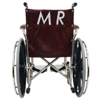 MRI Wheelchair, 18" Wide, Non-Magnetic, Elevating Legrests