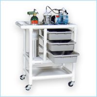 Non-Magnetic MRI PVC Crash Carts