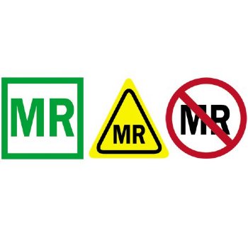 MRI Non-Magnetic Multi Pack MR Stickers Set of 50 each