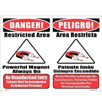 MRI Warning Sign-Combination of MT-1033 & MT-1034