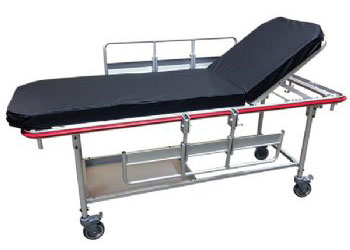 MRI non-ferromagnetic stretcher