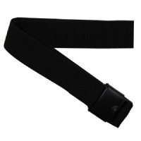 MRI Non-Magnetic One Piece Belt with Safety Buckle, Black