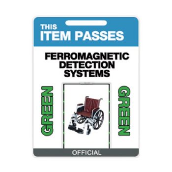 Vinyl Tag "This Item Passes Ferromagnetic Detection Systems"
