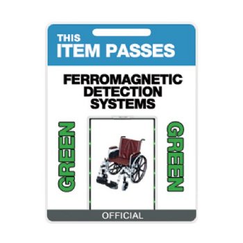 Rigid Plastic Tag "This Item Passes Ferromagnetic Detection Systems"