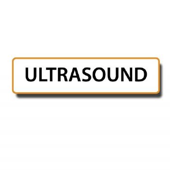 "ULTRASOUND" Permanent Adhesive Label