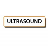 "ULTRASOUND" Permanent Adhesive Label