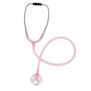 Pink Ribbon Stethoscope - NOT for Use in MRI