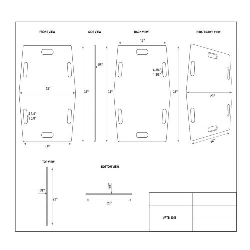 MRI Slide Board Patient Transfer Sheet