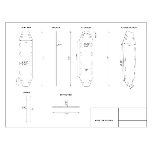 MRI Static Treated Aqua Transfer Board, Choose Size