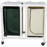 MRI Non-Magnetic PVC Two Bin Hamper, 28 Gallon Mesh Bag