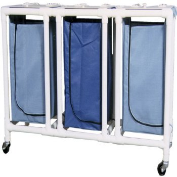 MRI Non-Magnetic PVC Three Bin Hamper, 22 Gallon Leak Proof Bag